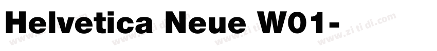 Helvetica Neue W01字体转换